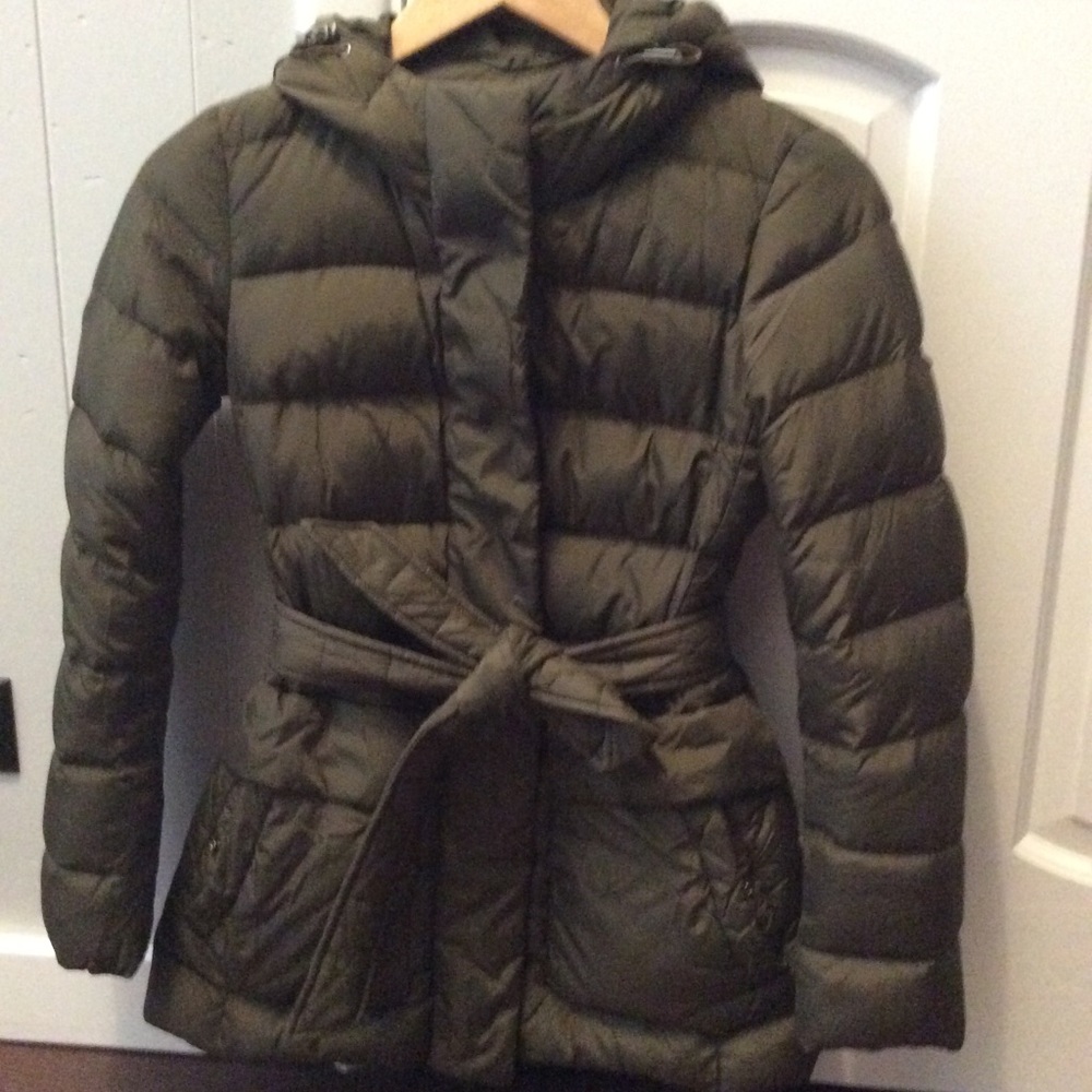 ADD Down Filled Coat Size 0 Military Green EUC